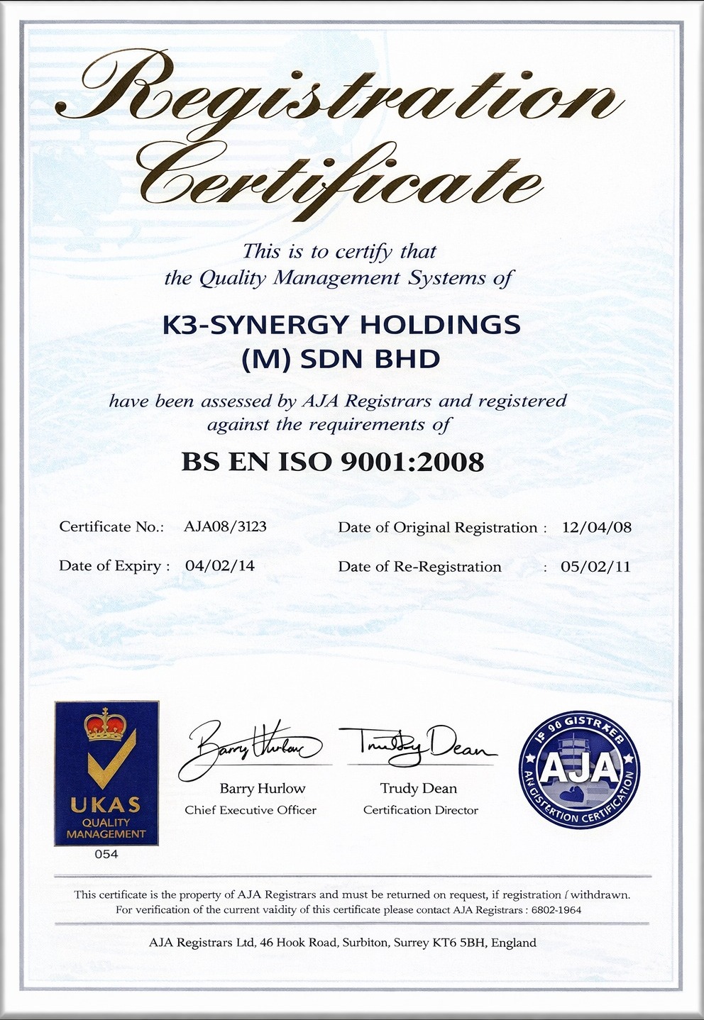 Registration and Licence 4