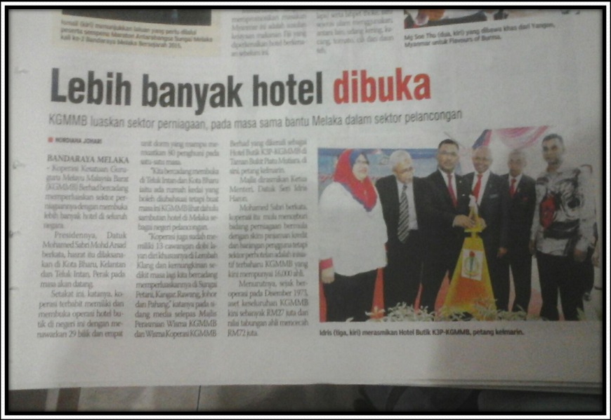 Second press release slide for K3-KGMMB Mutiara Inn opening