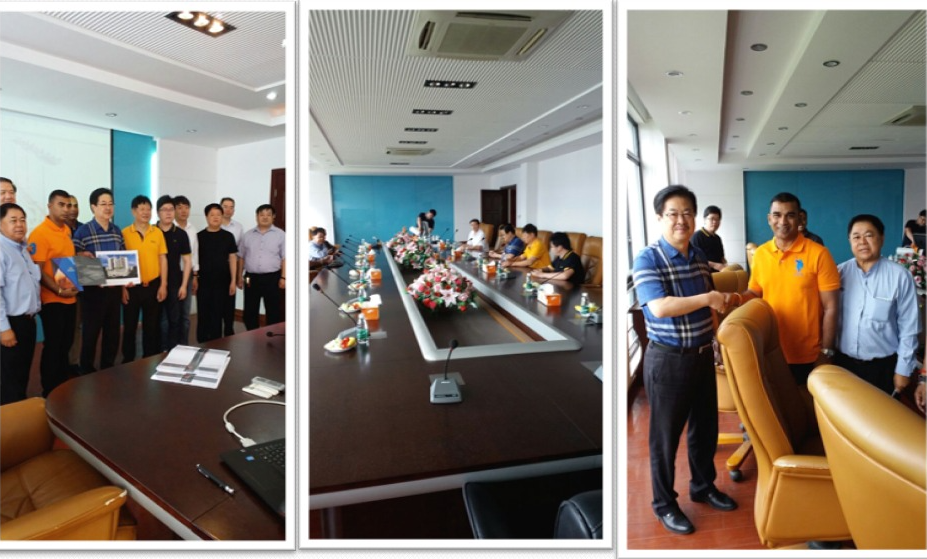 Meeting with Nantong Sanjian Construction