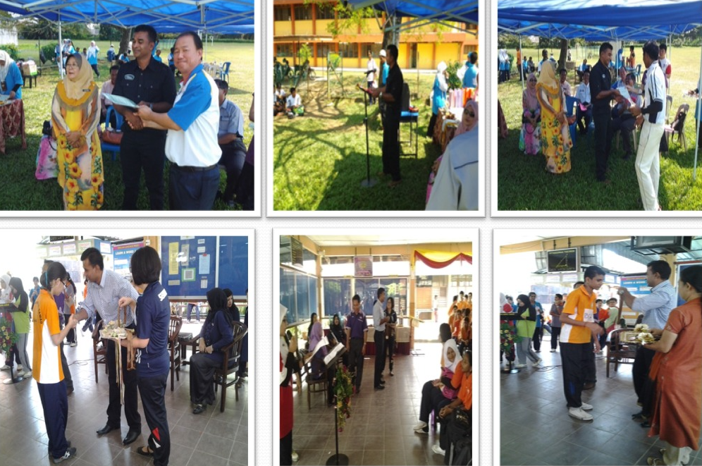 Officiating and prize giving at school sports day